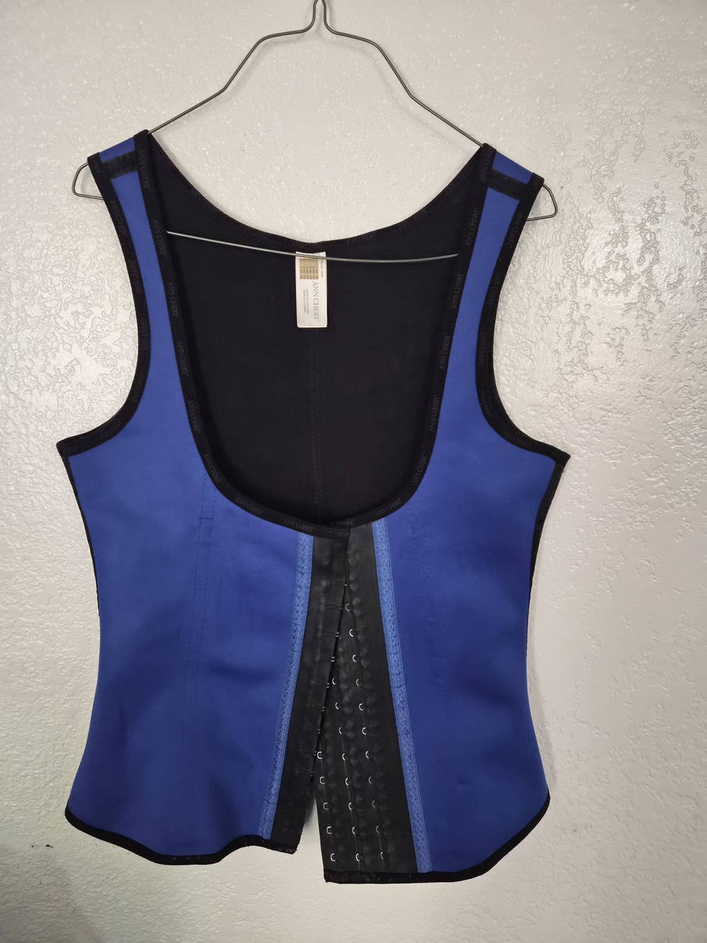 Ann Chery Royal Blue Waist Trainer Tank with Black Trim